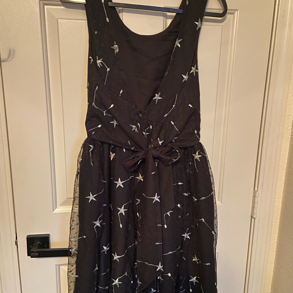 Constellations stars black dress NEW